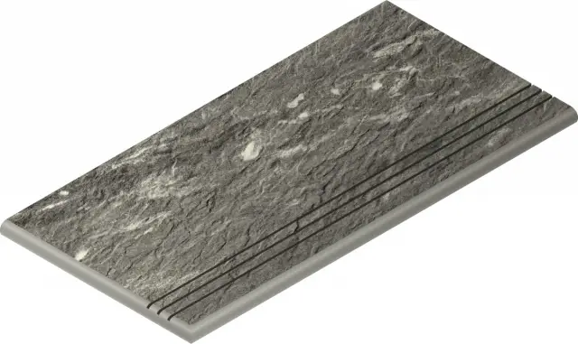 Skyfall Grigio X2 Gradino Round Grip 30x60 Sx Уг.Лев.