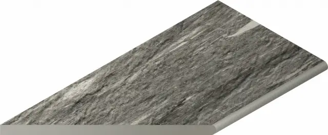 Skyfall Grigio X2 Bordo Nat 30x60 Round Sx Уг.Лев.