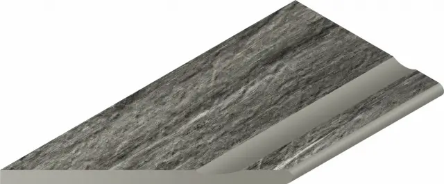 Skyfall Grigio X2 Bordo Nat 30x60 Svasato Round Sx Уг.Лев.