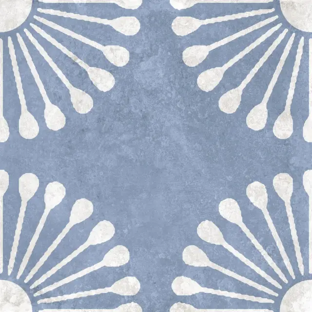 Palmas Blue Decor 1 20x20