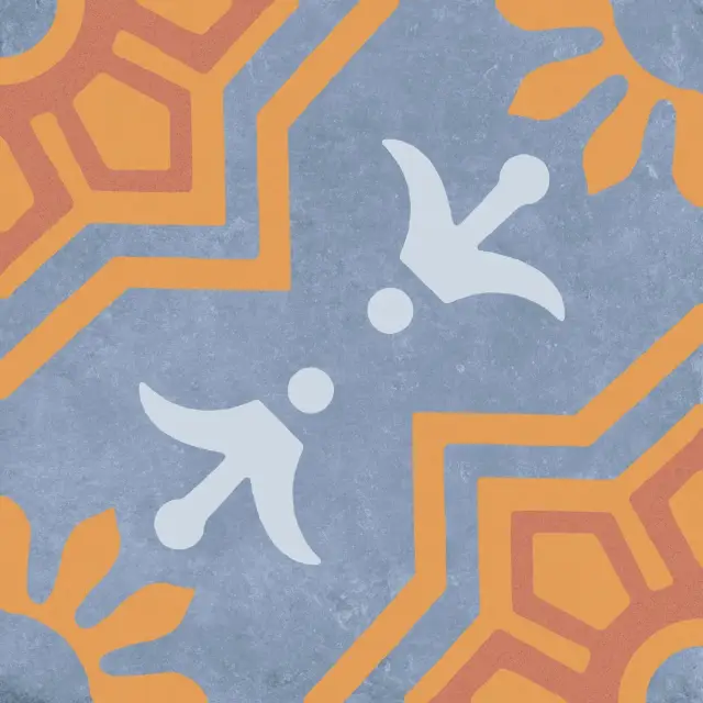 Palmas Blue Decor 2 20x20