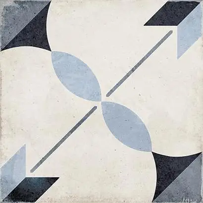 Equipe Art Noveau Керамогранит Arcade Blue 20x20 натуральный