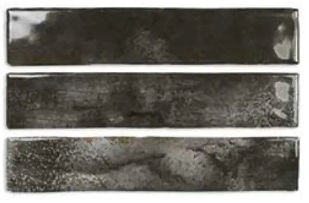 DNA Enamel Настенная керамическая плитка Charcoal 5x25 глазурованный глянцевый