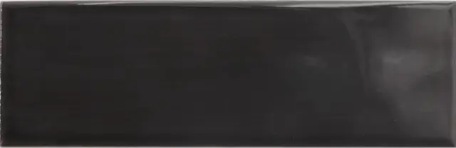Equipe Island Настенная керамическая плитка Black 6.5x20 глазурованный глянцевый