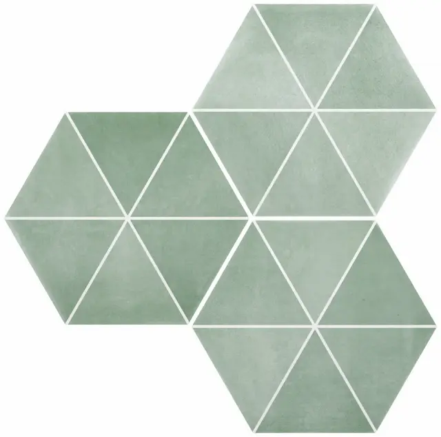 DURSTONE SIX Cementine Керамогранит Capri Aqua 23x27 глазурованный матовый