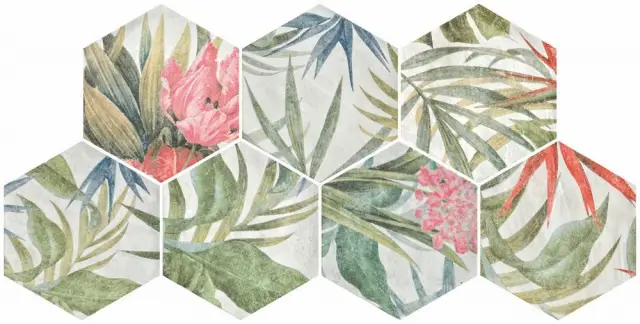 DURSTONE SIX Aruba Керамогранит Blanco 23x27 глазурованный матовый