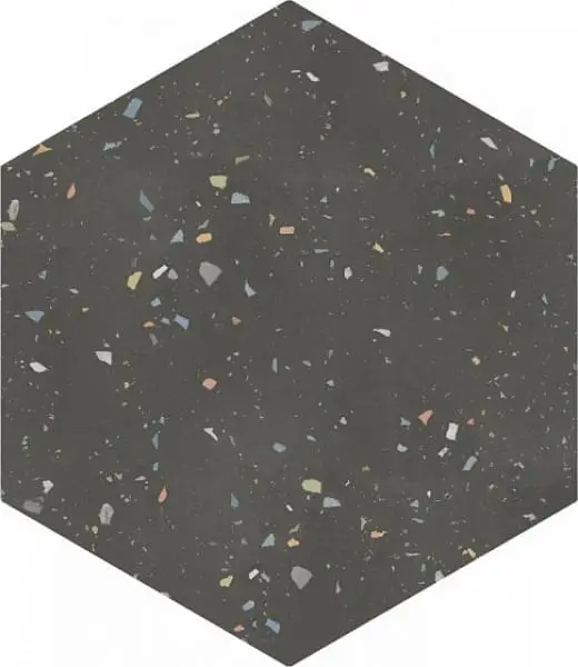 DNA Terrazzo Керамогранит Graphite 32x36.8 натуральный