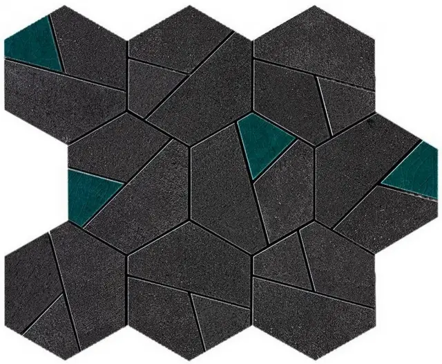 Boost Tarmac Mosaico Hex Jade 25x28,5