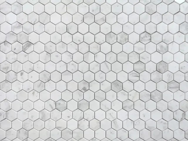 Dolomiti bianco POL hex 23x40x7 (14 шт в коробке)