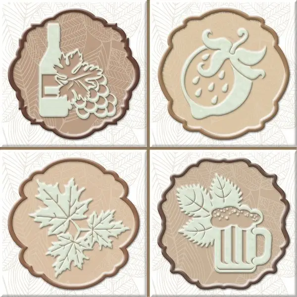 Set Autumn Fosker B (4pzs) 10x10