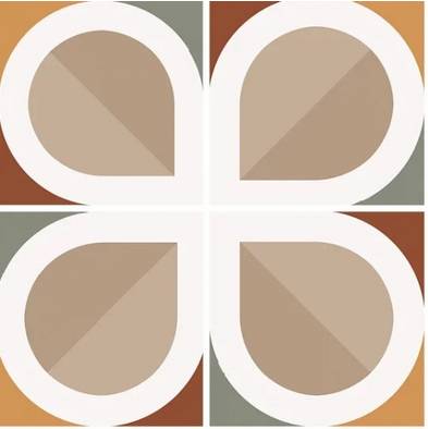 Equipe Bauhome Керамогранит Blatt Warm 20x20 натуральный