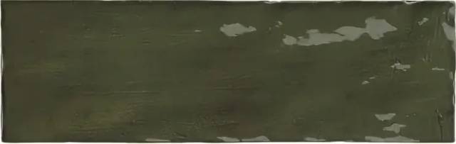 Equipe La Riviera Настенная керамическая плитка Botanical Green 6.5x20 глазурованный глянцевый