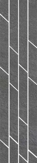 Бордюр Гренель серый темный мозаичный|9.8x46.8
