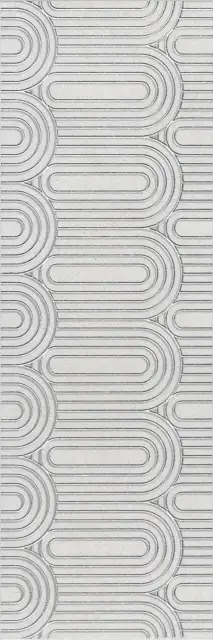 Декор Безана серый светлый обрезной |25x75