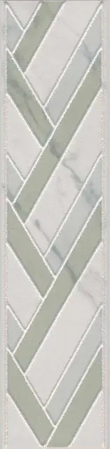 Бордюр Алькала белый |7x30