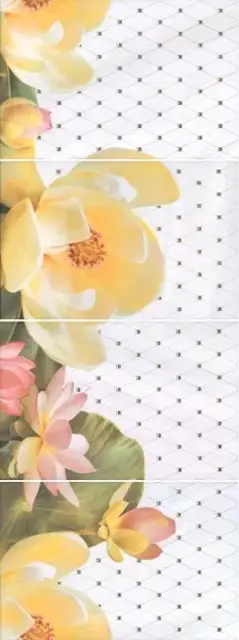 Панно Летний сад светлый (из 4х частей 20х30)|ХХ 30x80