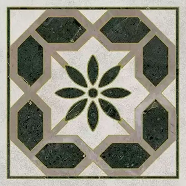 Вставка Серенада 3 лаппатированный обрезной 7,2x7,2