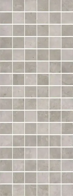 Декор Монсанту мозаичный серый светлый глянцевый |15х40