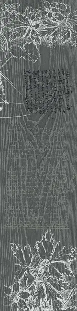 Декор Абете серый тёмный обрезной |20x80