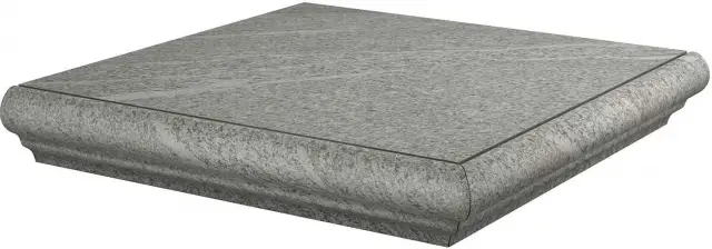 Ступень угловая Бореале серый |30x30