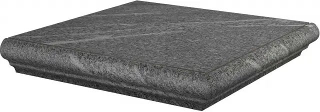 Ступень угловая Бореале серый тёмный |30x30