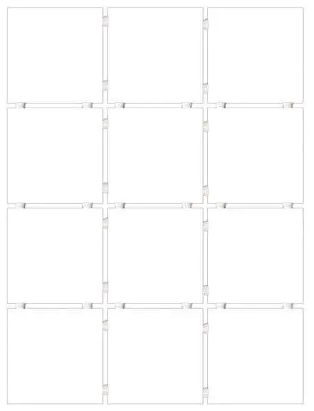 Конфетти белый блест.(полотно из 12 частей 9.8x9.8) 29.8х39.8