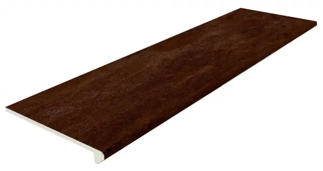 Peldano Redondeado Urban Caoba Liso 119.7x33x14