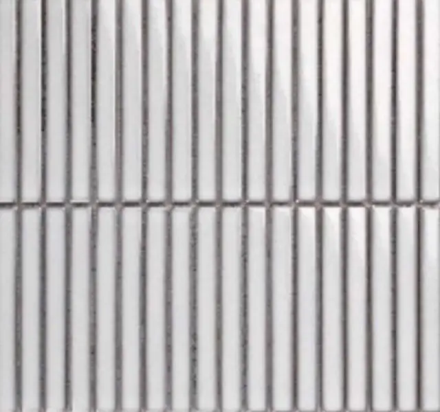 Mosaic 1.5х14.5 Y15FW10 Светло серый глянцевый 29.4х31.3