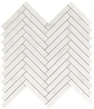 Marvel Carrara Pure Herringbone Wall