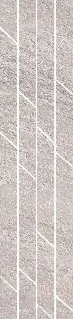 Бордюр Гренель серый мозаичный|9.8x46.5