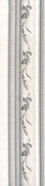 Багет Кантри Шик белый декорированный|5x20 ZZ