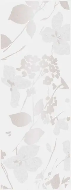 Декор Вилланелла Цветы белый|15х40