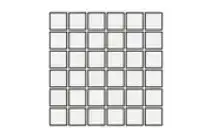 WOODEN WHITE MOSAICO 5X5 SFAL.NAT.