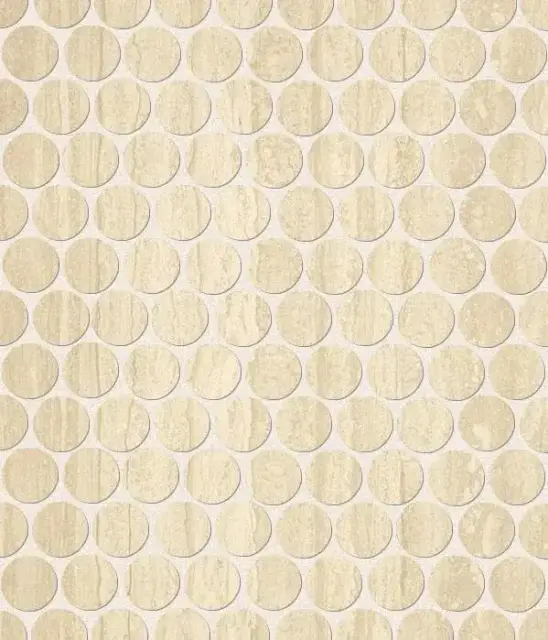 ROMA TRAVERTINO ROUND MOSAICO