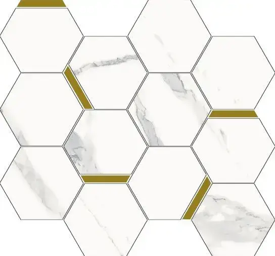 Stellaris Statuario White Mosaico Chic
