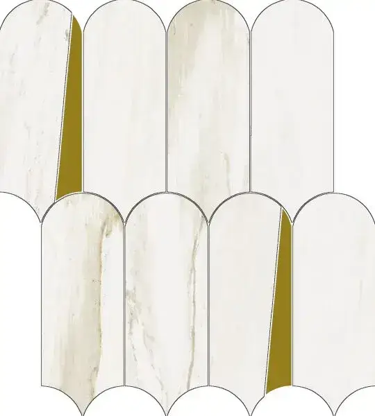 Stellaris Carrara Ivory Mosaico Elegant