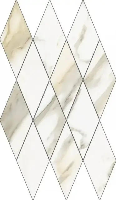 Stellaris Calacatta Gold Mosaico Diamond