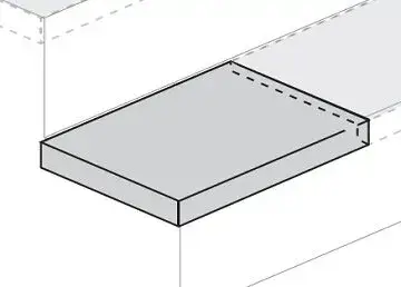 Skyfall Grigio Alpino Scalino Sinistro 33x160/Скайфолл Гриджио Альпино Ступень Угловая Левая 33х160