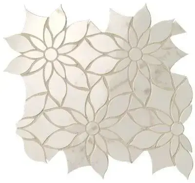 ROMA GOLD CALACATTA DELICATO DAISY MOSAICO