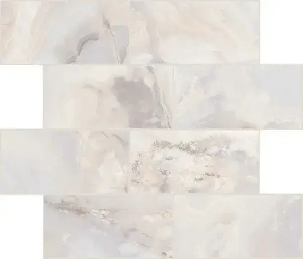 ONYX&MORE WHITE ONYX SATIN 6MM MUR.7,5X15