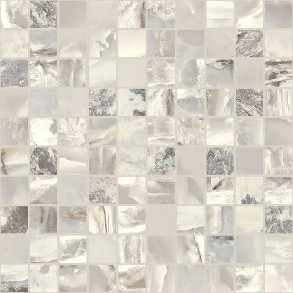ONYX&MORE WHITE BLEND GLO MOSAICO 3X3