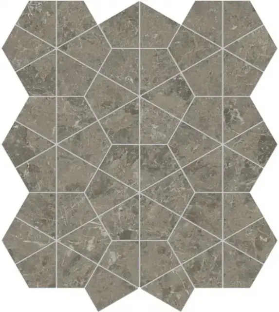 Marvel Meraviglia Grigio Elegante Hexagon Lapp.