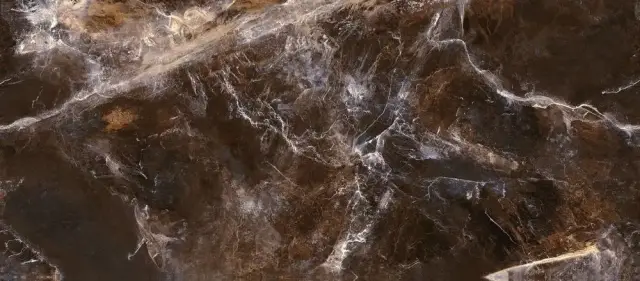 Керамогранит Gardenia (Versace) MaximVS Galaxy Brown Lux Rett 120×280×6 см