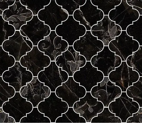 Мозаика Versace Emote Mos. Arabescato Nero Amasanta 35×35 см