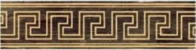 Бордюр Versace Eterno Fascia Greca Oro Brown 20×80 см