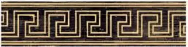 Бордюр Versace Eterno Fascia Greca Oro Carbon 20×80 см