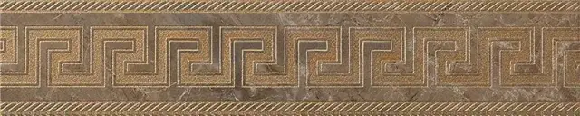 Бордюр Gardenia (Versace) Marble Fascia Greca Marrone 240207 58.5×11.5 см