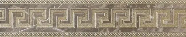 Бордюр Gardenia (Versace) Marble Fascia Greca Grigio 240206 58.5×11.5 см