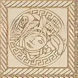 Вставка Gardenia (Versace) Marble Tozzetto Medusa Beige 240304 11.5×11.5 см