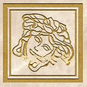 Вставка Versace Meteorite Tozzetto Medusa Miele/Oro Sabbiato 9.8×9.8 см